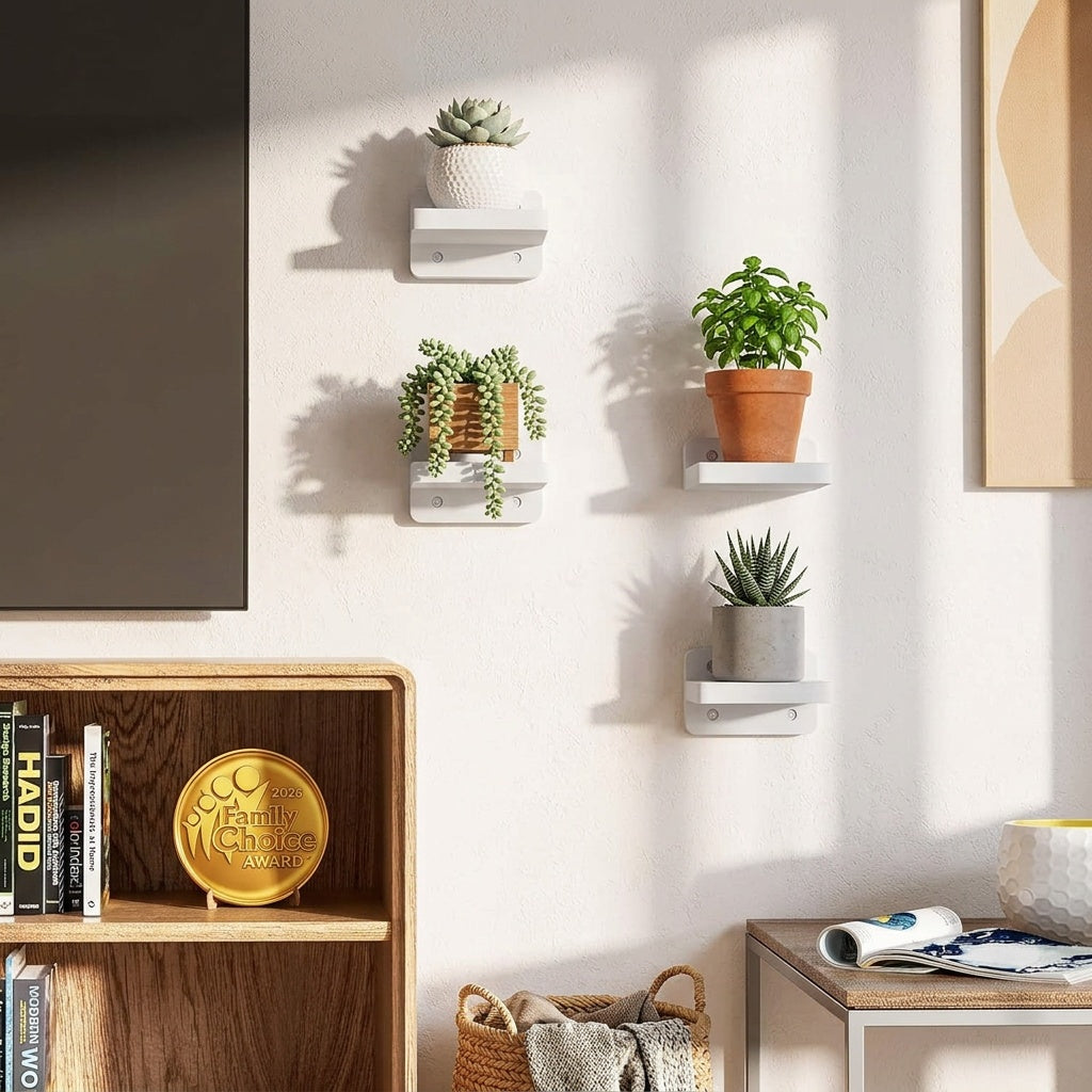Floating Wood Wall Shelves for Modern Home Storage