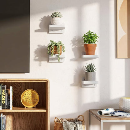 Floating Wood Wall Shelves for Modern Home Storage