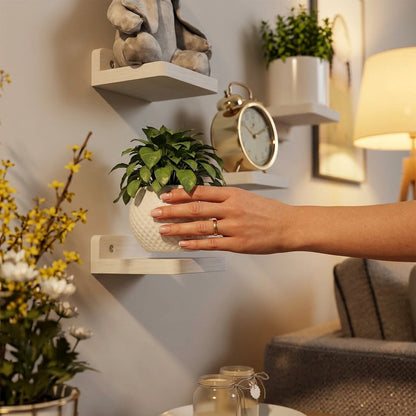 Floating Wood Wall Shelves for Modern Home Storage