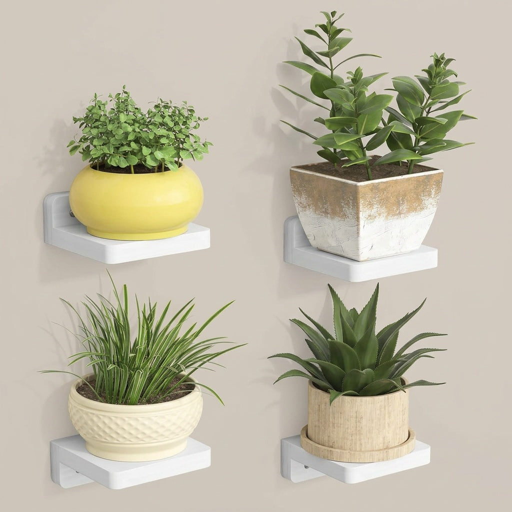 Floating Wood Wall Shelves for Modern Home Storage