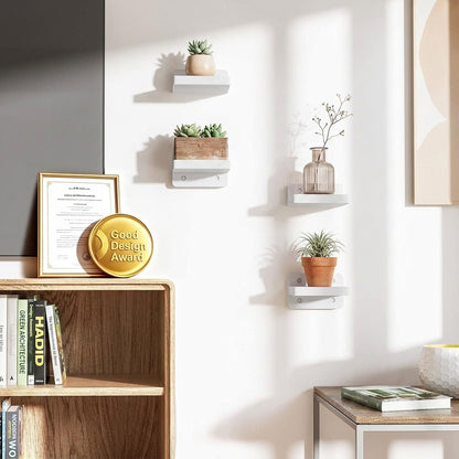 Floating Wood Wall Shelves for Modern Home Storage